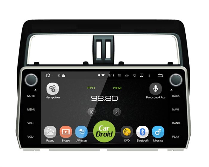 Штатная магнитола Roximo CarDroid RD-1126D для Toyota Land Cruiser Prado 150 2017-2020 (Android 9.0) DSP - фото 91509
