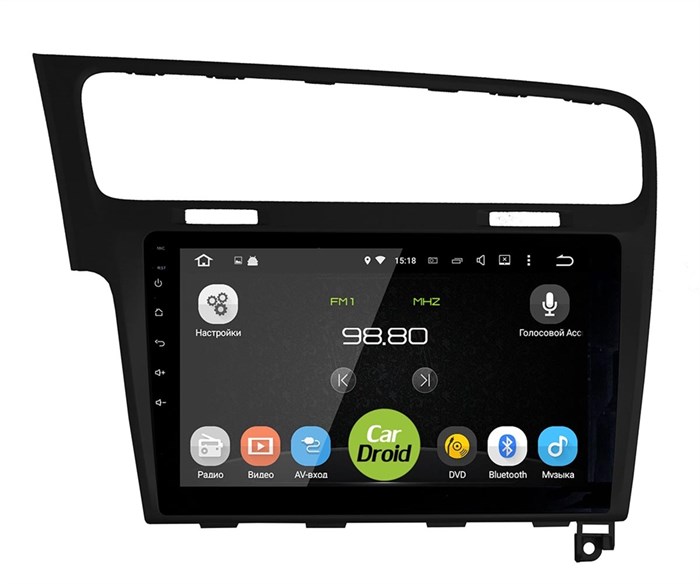 Штатная магнитола Roximo CarDroid RD-3715FB для Volkswagen Golf 7 2013-2019 (Android 10.0) Черный - фото 92175