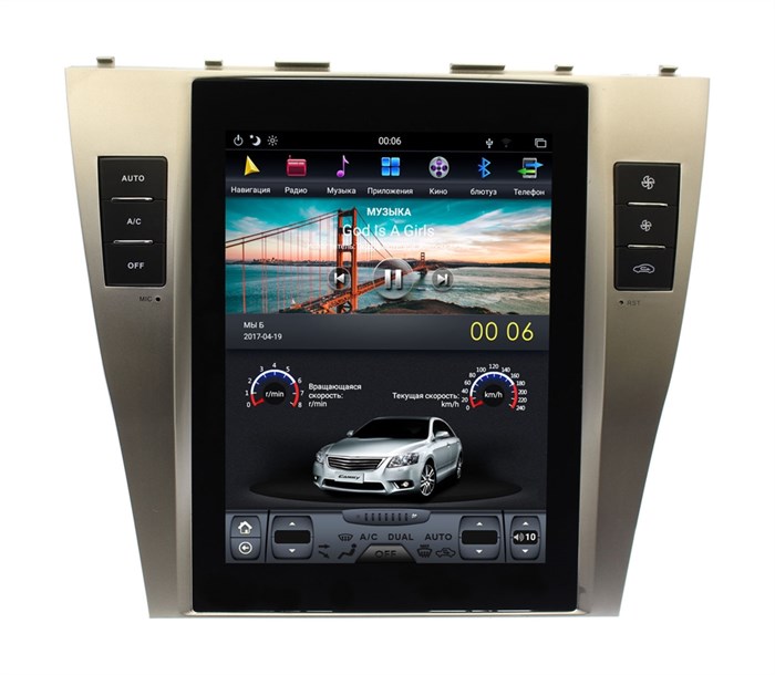 Штатная магнитола Toyota Camry 2006 - 2012 Ksize DVA-CF3157NE-2/32 - фото 94112