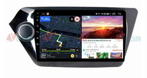 Штатная магнитола VAYCAR 09V6 6/128 ГБ для Kia Rio III 2011-2017 на Android 10.0