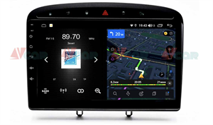 {{photo.Alt || photo.Description || 'Штатная магнитола VAYCAR 09V4 4/64 ГБ для Peugeot 308 I 2007-2015, 408 2012-2017 на Android 10.0'}}