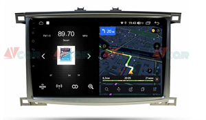 Штатная магнитола VAYCAR 10V4 4/64 ГБ для Toyota Land Cruiser 100 2002-2007 на Android 10.0