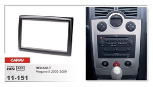 Переходная рамка CARAV 11-151/Incar RFR-N13A (Renault Megane 2 2003-2009)