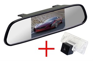 Зеркало + камера cam-042 для Nissan Almera (13+), Teana, Tiida 04+ Sedan, Sentra 2014+ / Suzuki SX4 06+ Sedan