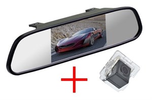 Зеркало + камера cam-050 для Mitsubishi Outlander XL (06+), Lancer X Sportback, Citroen C-Crosser, Peugeot 4007