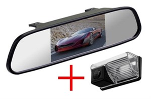 Зеркало + камера cam-009 для Toyota Corolla E120 2000-2007, Avensis 2001-2006, BYD F3, Lifan Solano (620)