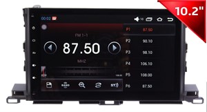 Штатная магнитола Wide Media WM-1042HDb для Toyota Highlander 2014 + на Android 4.4.4