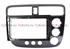 Переходная рамка DjAvto 4633 для Honda Civic 7 (VII) 2000 - 2006, 9" правый руль, авто с кондиционером - фото 161290